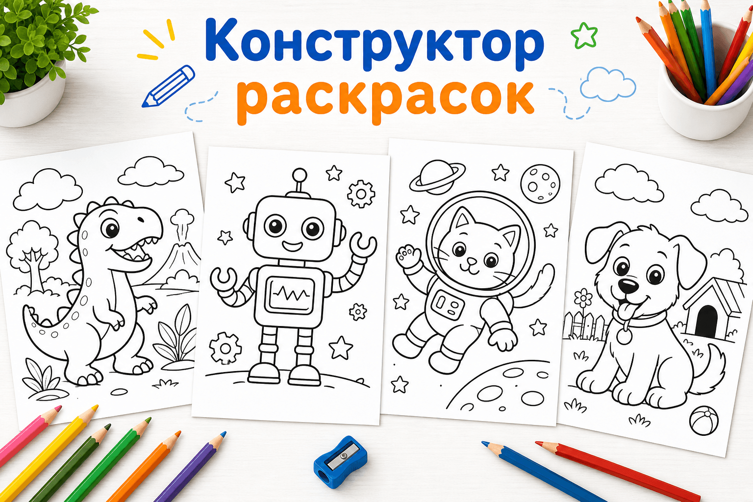 Конструктор раскрасок