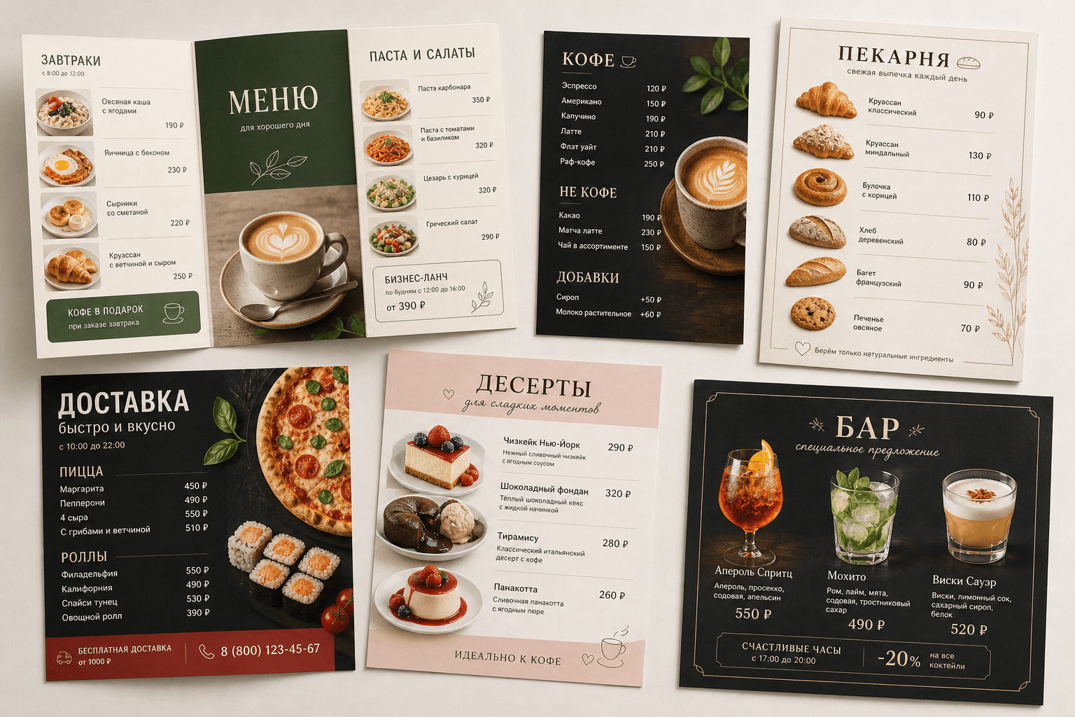 Меню HoReCa
