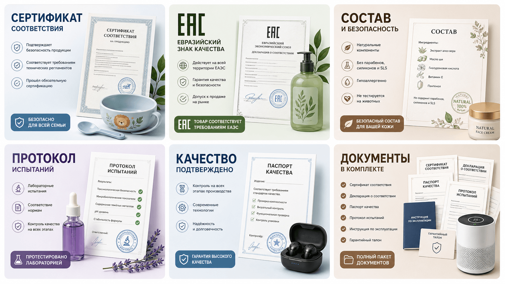 Сертификаты и документы