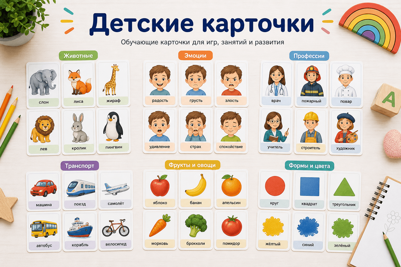 Детские карточки