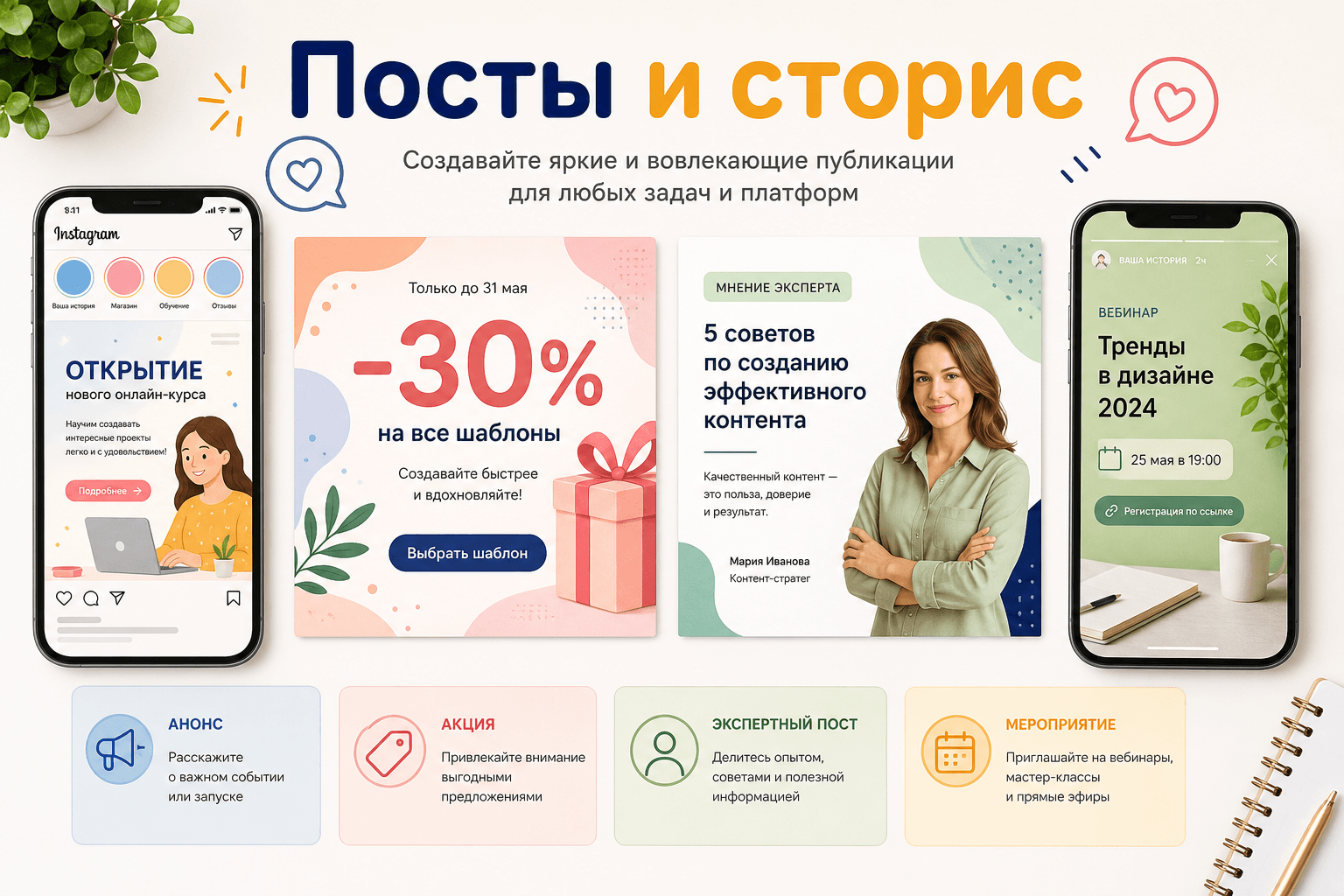 Посты и сторис