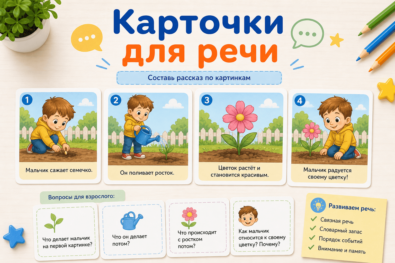 Карточки для речи